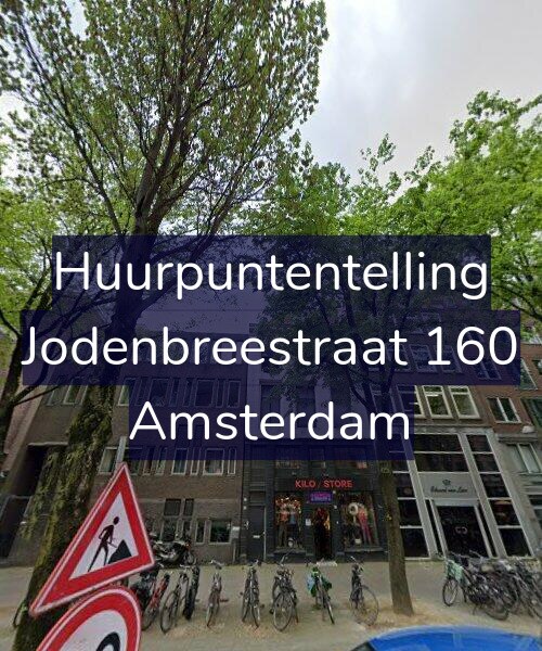 Foto gevel Huurpuntentelling voor Jodenbreestraat 160, Amsterdam