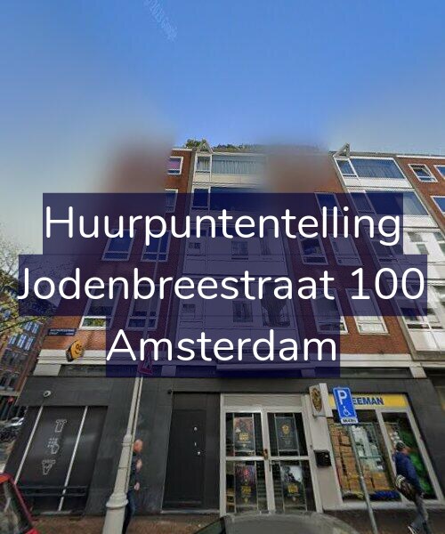 Foto gevel Huurpuntentelling voor Jodenbreestraat 100, Amsterdam