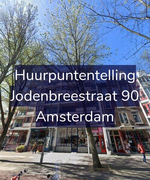 Foto gevel Huurpuntentelling voor Jodenbreestraat 90, Amsterdam