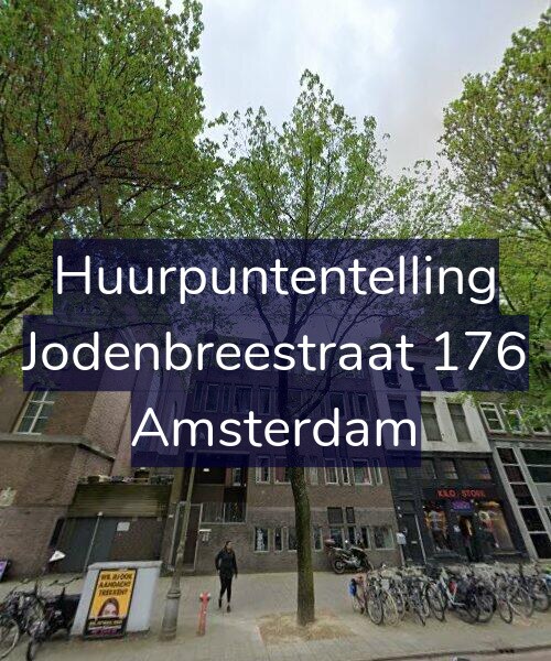 Foto gevel Huurpuntentelling voor Jodenbreestraat 176, Amsterdam
