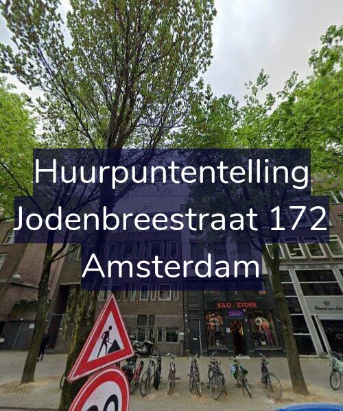 Foto gevel Huurpuntentelling voor Jodenbreestraat 172, Amsterdam