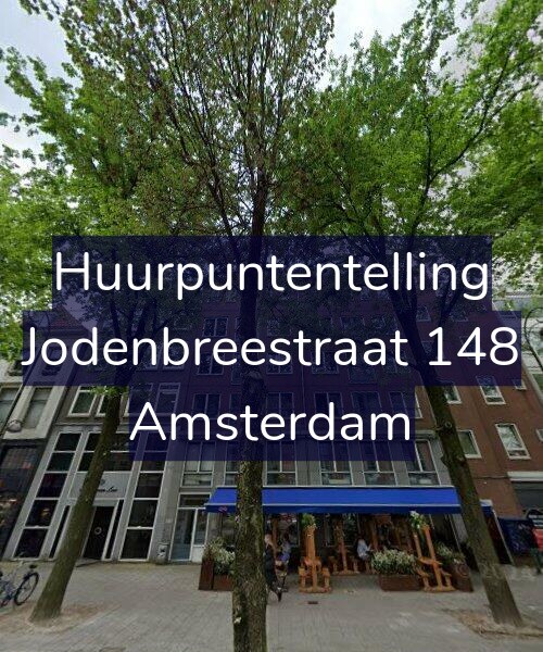 Foto gevel Huurpuntentelling voor Jodenbreestraat 148, Amsterdam