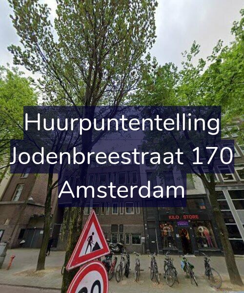 Foto gevel Huurpuntentelling voor Jodenbreestraat 170, Amsterdam