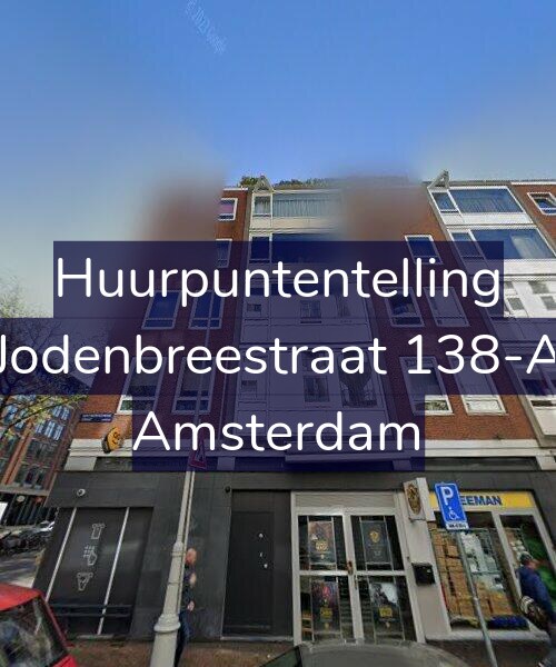 Foto gevel Huurpuntentelling voor Jodenbreestraat 138-A, Amsterdam