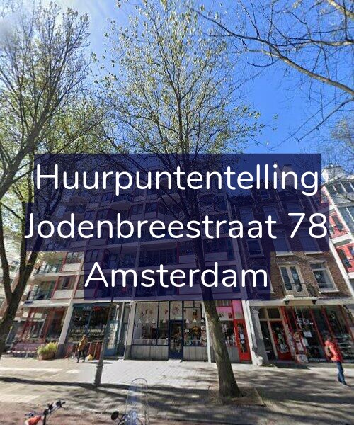 Foto gevel Huurpuntentelling voor Jodenbreestraat 78, Amsterdam