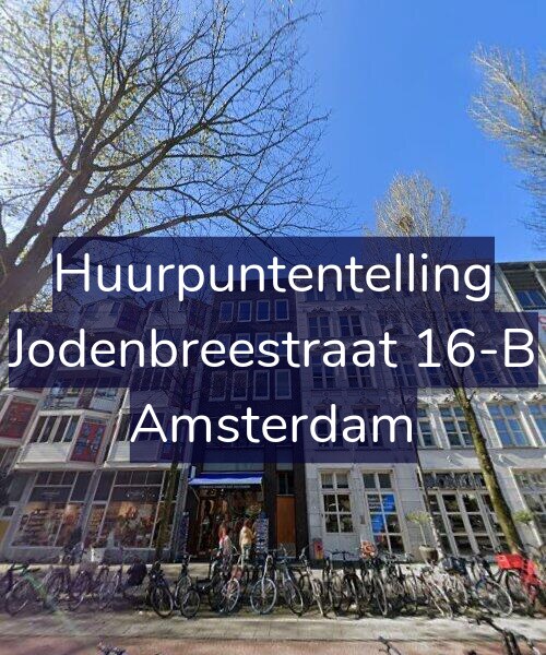 Foto gevel Huurpuntentelling voor Jodenbreestraat 16-B, Amsterdam