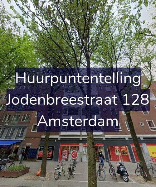 Foto gevel Huurpuntentelling voor Jodenbreestraat 128, Amsterdam