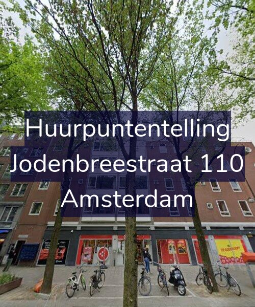 Foto gevel Huurpuntentelling voor Jodenbreestraat 110, Amsterdam