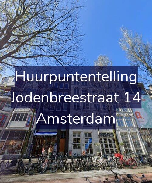 Foto gevel Huurpuntentelling voor Jodenbreestraat 14, Amsterdam