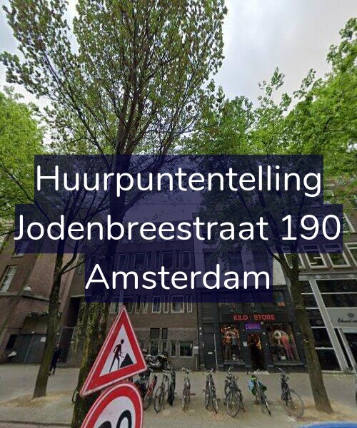 Foto gevel Huurpuntentelling voor Jodenbreestraat 190, Amsterdam