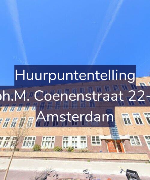 Foto gevel Huurpuntentelling voor Joh.M. Coenenstraat 22-1, Amsterdam