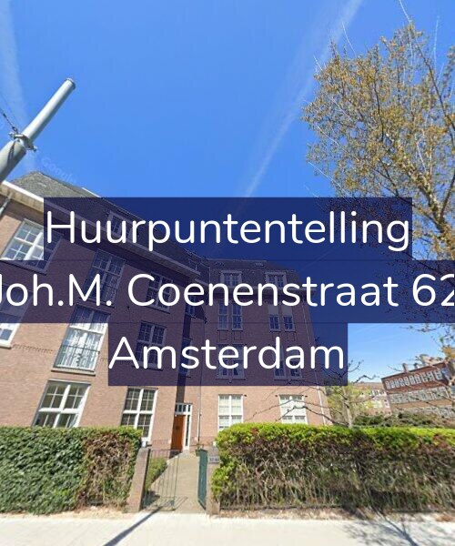 Foto gevel Huurpuntentelling voor Joh.M. Coenenstraat 62, Amsterdam