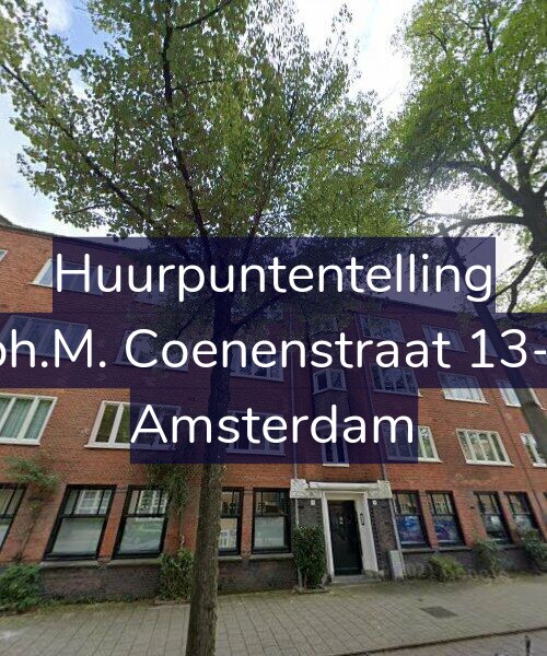 Foto gevel Huurpuntentelling voor Joh.M. Coenenstraat 13-1, Amsterdam