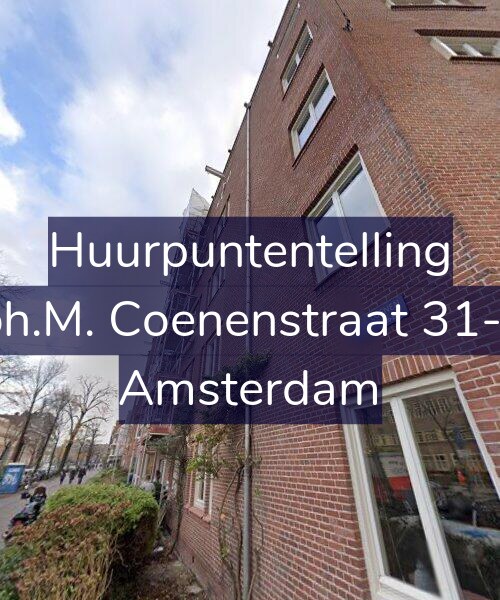 Foto gevel Huurpuntentelling voor Joh.M. Coenenstraat 31-H, Amsterdam