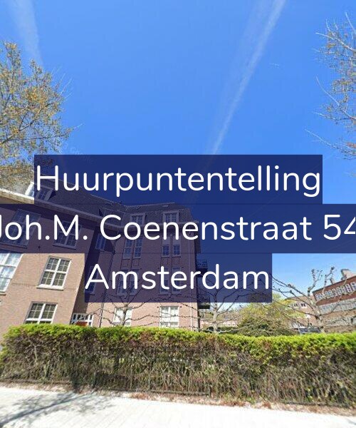 Foto gevel Huurpuntentelling voor Joh.M. Coenenstraat 54, Amsterdam