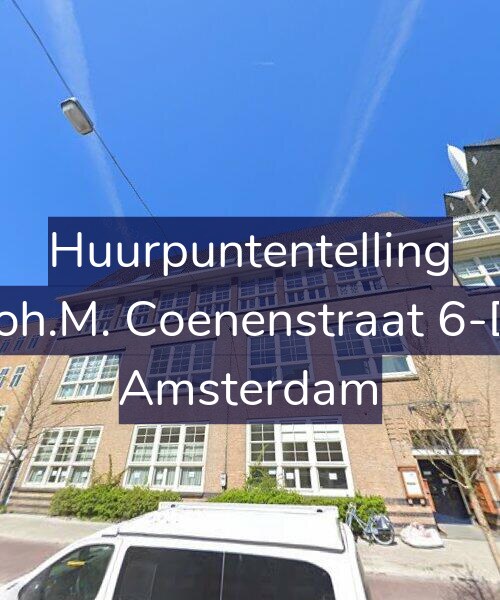 Foto gevel Huurpuntentelling voor Joh.M. Coenenstraat 6-D, Amsterdam