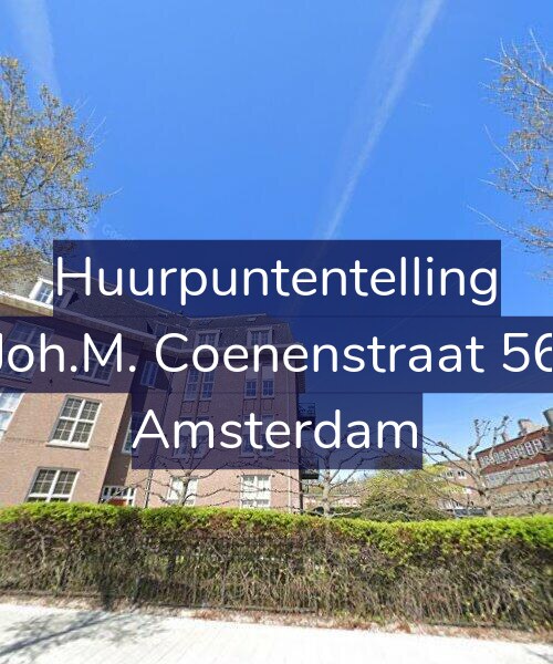 Foto gevel Huurpuntentelling voor Joh.M. Coenenstraat 56, Amsterdam