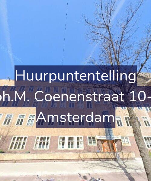 Foto gevel Huurpuntentelling voor Joh.M. Coenenstraat 10-2, Amsterdam