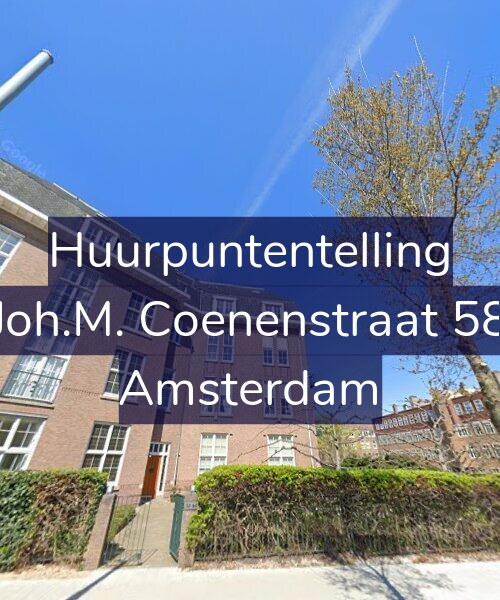 Foto gevel Huurpuntentelling voor Joh.M. Coenenstraat 58, Amsterdam