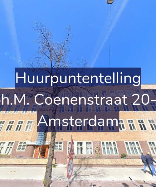 Foto gevel Huurpuntentelling voor Joh.M. Coenenstraat 20-H, Amsterdam