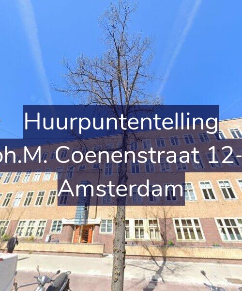 Foto gevel Huurpuntentelling voor Joh.M. Coenenstraat 12-1, Amsterdam
