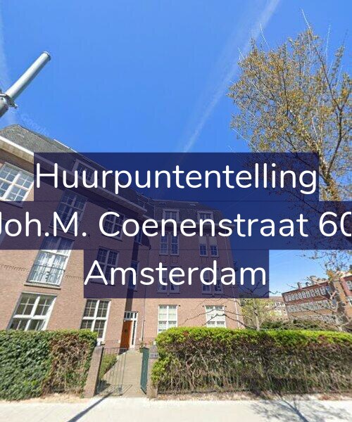 Foto gevel Huurpuntentelling voor Joh.M. Coenenstraat 60, Amsterdam