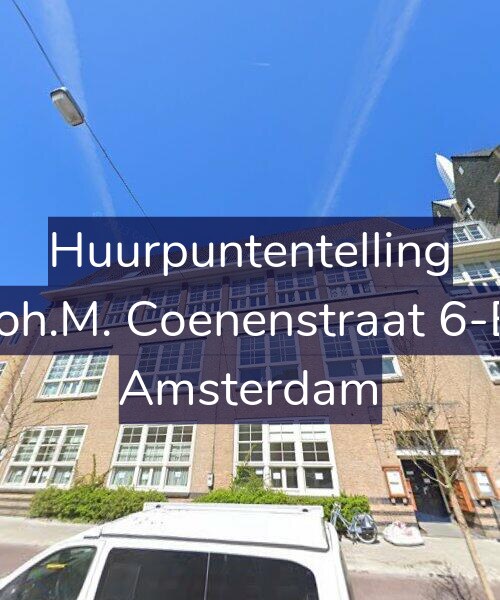 Foto gevel Huurpuntentelling voor Joh.M. Coenenstraat 6-B, Amsterdam