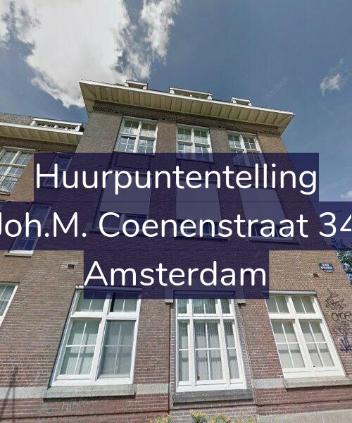 Foto gevel Huurpuntentelling voor Joh.M. Coenenstraat 34, Amsterdam