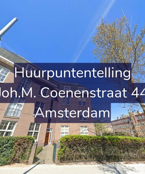 Foto gevel Huurpuntentelling voor Joh.M. Coenenstraat 44, Amsterdam