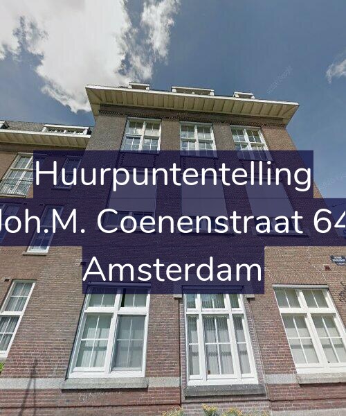 Foto gevel Huurpuntentelling voor Joh.M. Coenenstraat 64, Amsterdam