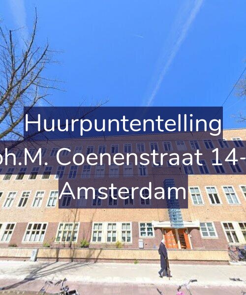 Foto gevel Huurpuntentelling voor Joh.M. Coenenstraat 14-1, Amsterdam