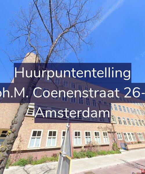 Foto gevel Huurpuntentelling voor Joh.M. Coenenstraat 26-1, Amsterdam