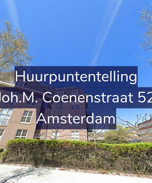 Foto gevel Huurpuntentelling voor Joh.M. Coenenstraat 52, Amsterdam