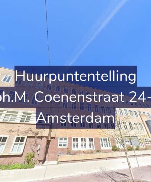 Foto gevel Huurpuntentelling voor Joh.M. Coenenstraat 24-2, Amsterdam