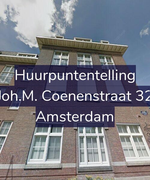 Foto gevel Huurpuntentelling voor Joh.M. Coenenstraat 32, Amsterdam