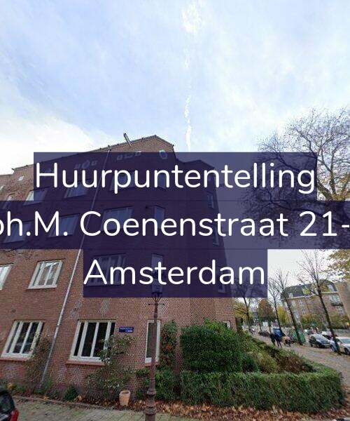 Foto gevel Huurpuntentelling voor Joh.M. Coenenstraat 21-3, Amsterdam