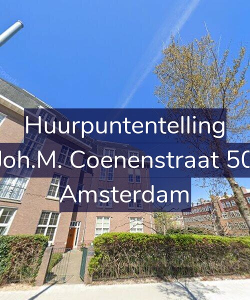 Foto gevel Huurpuntentelling voor Joh.M. Coenenstraat 50, Amsterdam