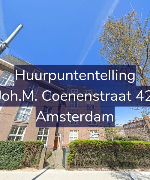 Foto gevel Huurpuntentelling voor Joh.M. Coenenstraat 42, Amsterdam