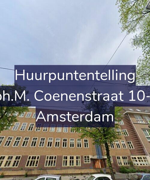 Foto gevel Huurpuntentelling voor Joh.M. Coenenstraat 10-3, Amsterdam