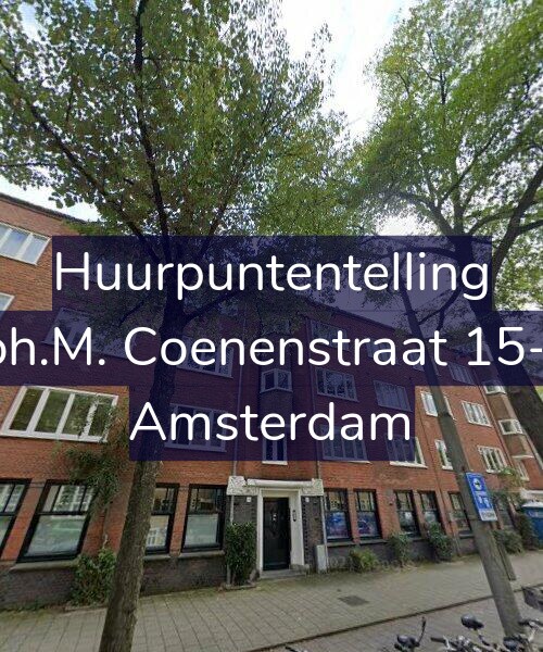 Foto gevel Huurpuntentelling voor Joh.M. Coenenstraat 15-2, Amsterdam