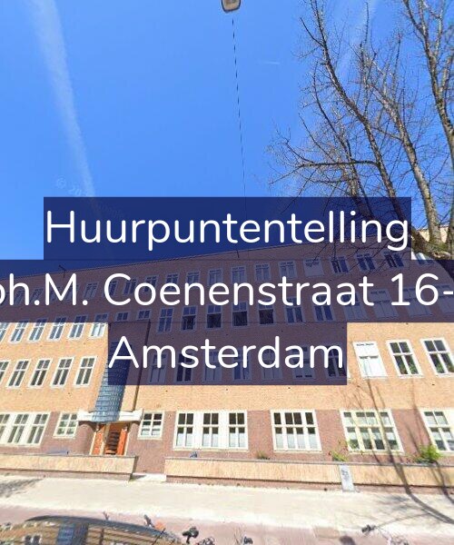 Foto gevel Huurpuntentelling voor Joh.M. Coenenstraat 16-3, Amsterdam