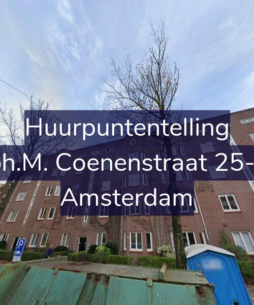 Foto gevel Huurpuntentelling voor Joh.M. Coenenstraat 25-H, Amsterdam