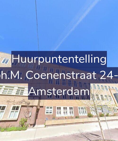 Foto gevel Huurpuntentelling voor Joh.M. Coenenstraat 24-H, Amsterdam