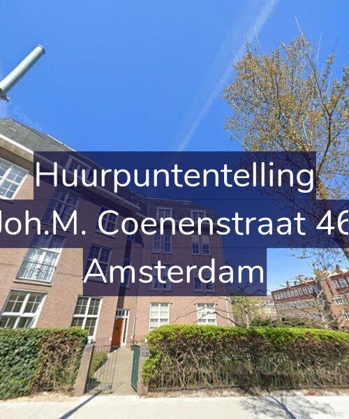 Foto gevel Huurpuntentelling voor Joh.M. Coenenstraat 46, Amsterdam