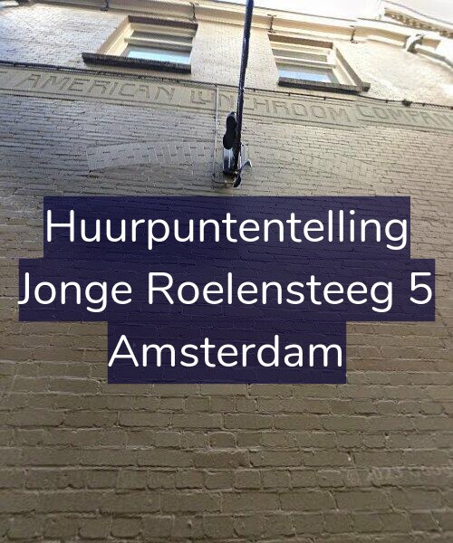 Foto gevel Huurpuntentelling voor Jonge Roelensteeg 5, Amsterdam