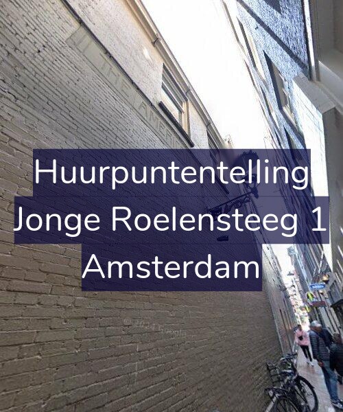 Foto gevel Huurpuntentelling voor Jonge Roelensteeg 1, Amsterdam