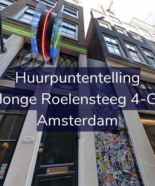 Foto gevel Huurpuntentelling voor Jonge Roelensteeg 4-G, Amsterdam