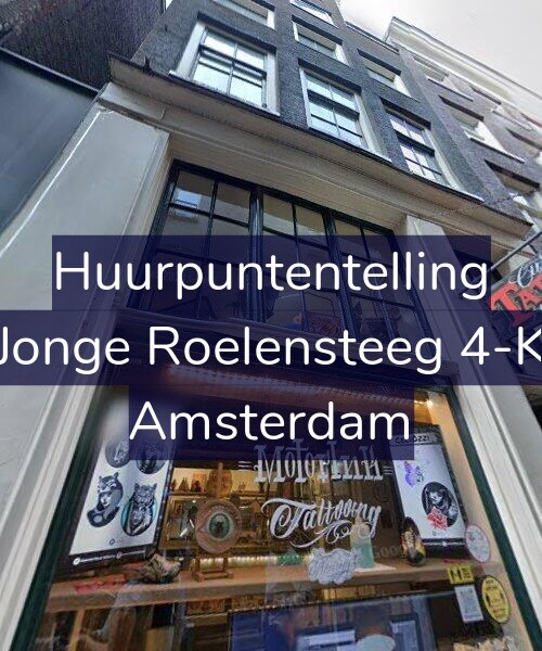 Foto gevel Huurpuntentelling voor Jonge Roelensteeg 4-K, Amsterdam