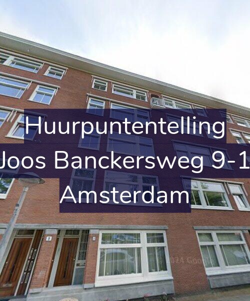 Foto gevel Huurpuntentelling voor Joos Banckersweg 9-1, Amsterdam