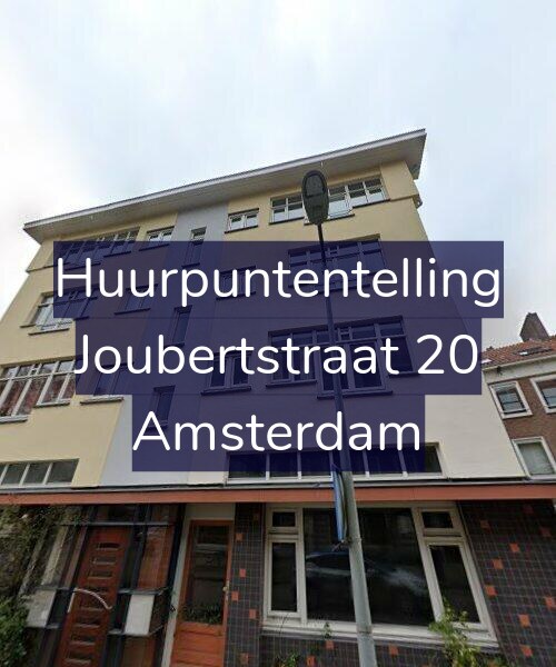 Foto gevel Huurpuntentelling voor Joubertstraat 20, Amsterdam